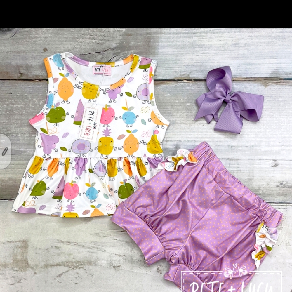 Pete and lucy shorts set